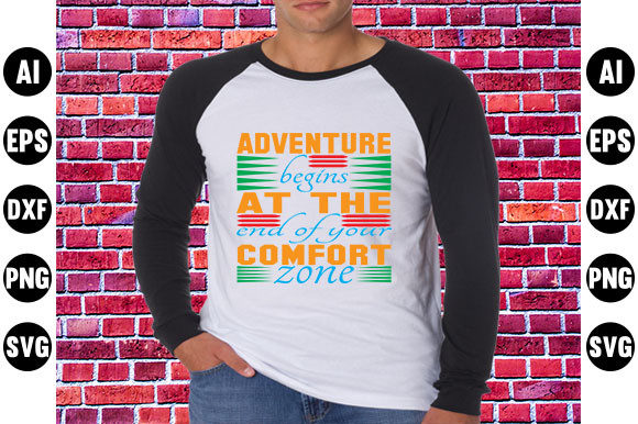 Adventure Quote Design for Blog Graphics and T-Shirt Designs