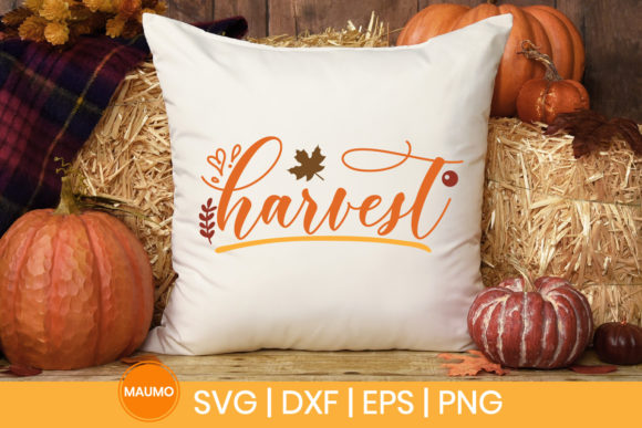 Fall Svg Quote Harvesting - A Graphic Print Template for Seasonal Content