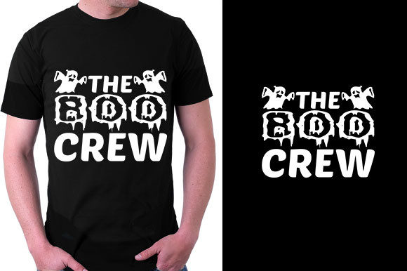 Halloween Quote Design, the Boo Crew - Graphics for T-Shirt Designs