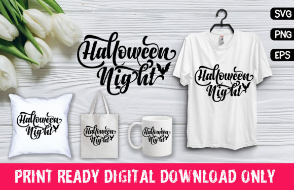 Halloween SVG Quote Sublimation for Print Templates and Graphics